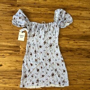 Aritzia Sunday Best Floral Mini Dress